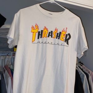 Thrasher Magazine, size medium, and white